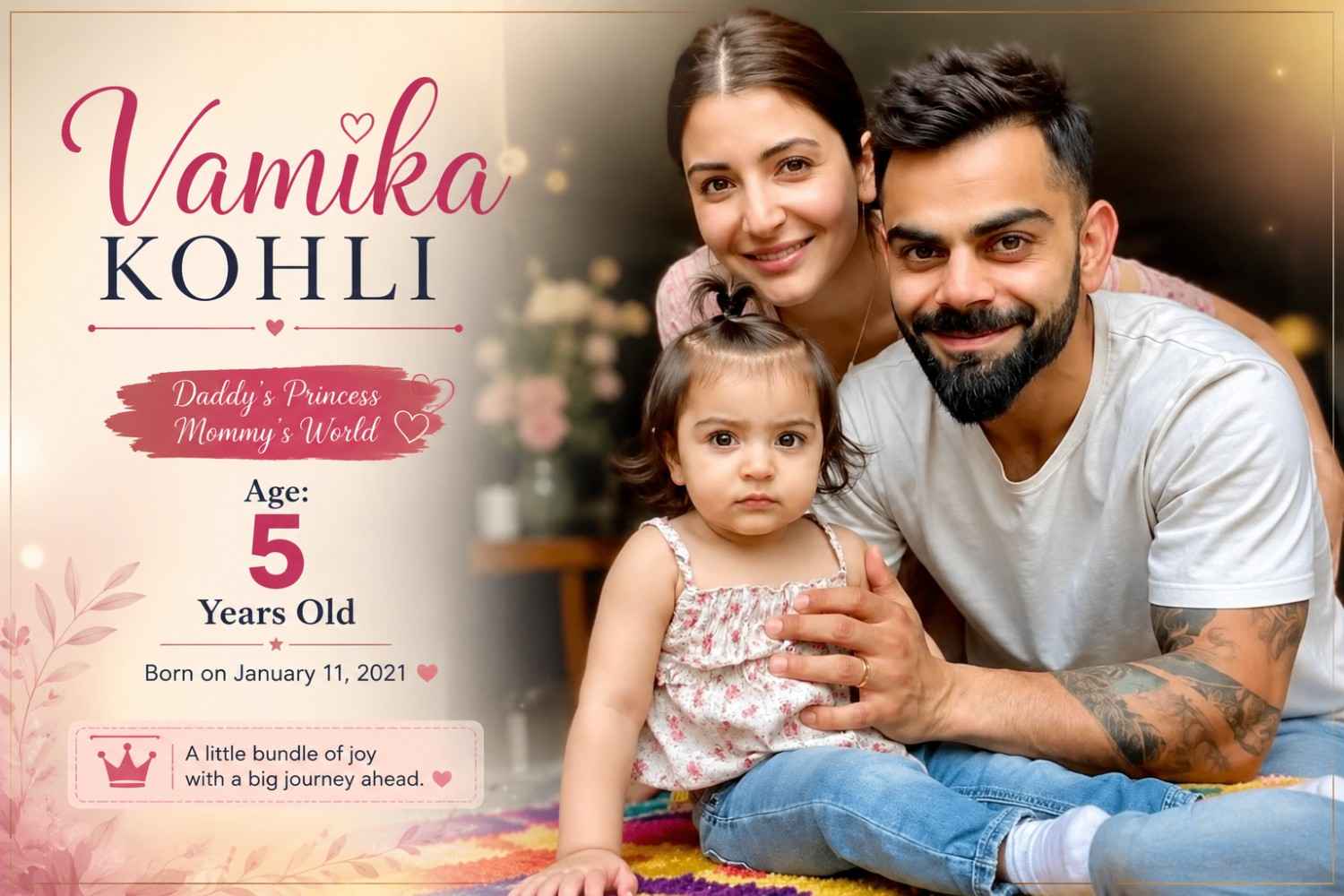 Vamika Kohli Age, Biography, Family, Height, Parents, Net Worth & More